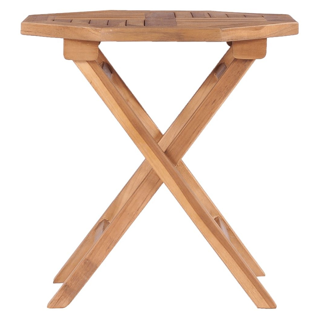 Folding Garden Table vidaXL 45x45x45 cm Solid Teak Wood by vidaXL