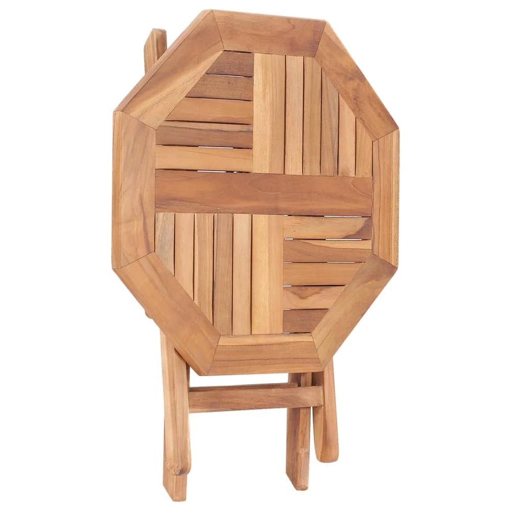 Folding Garden Table vidaXL 45x45x45 cm Solid Teak Wood by vidaXL
