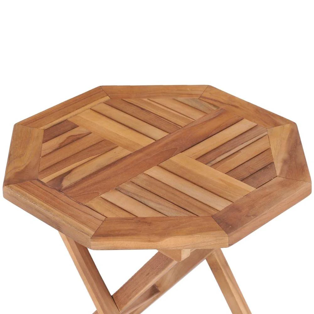 Folding Garden Table vidaXL 45x45x45 cm Solid Teak Wood by vidaXL