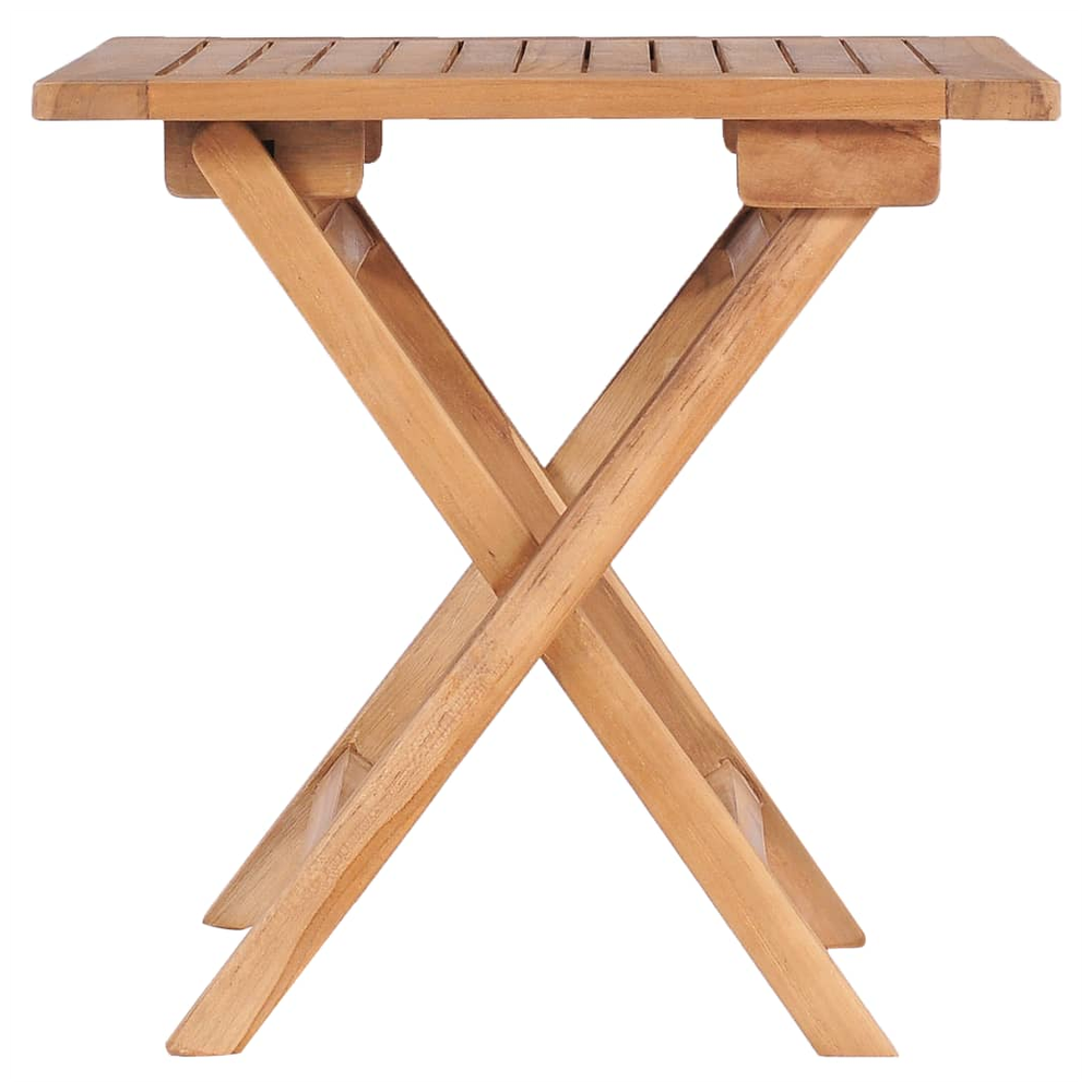 Folding Garden Table vidaXL 45x45x45 cm Solid Teak Wood by vidaXL