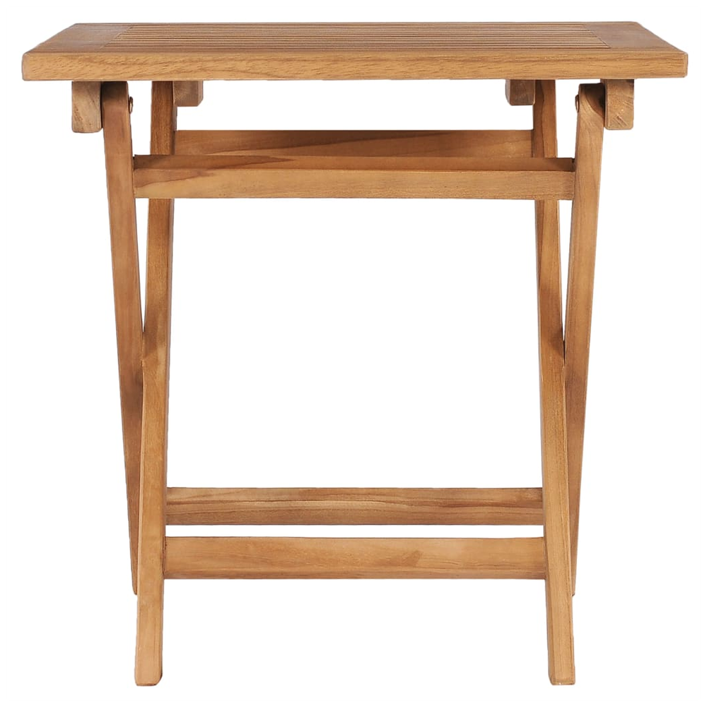 Folding Garden Table vidaXL 45x45x45 cm Solid Teak Wood by vidaXL