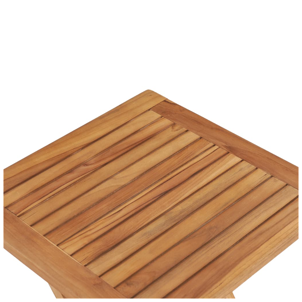 Folding Garden Table vidaXL 45x45x45 cm Solid Teak Wood by vidaXL