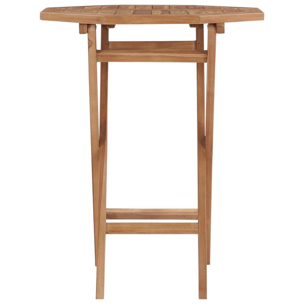 Folding Garden Table vidaXL 60x60x75 cm Solid Teak Wood by vidaXL