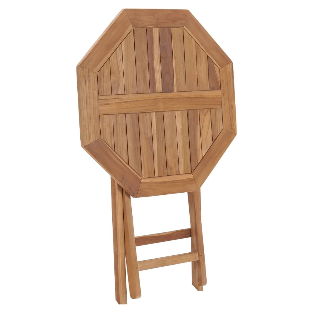 Folding Garden Table vidaXL 60x60x75 cm Solid Teak Wood by vidaXL