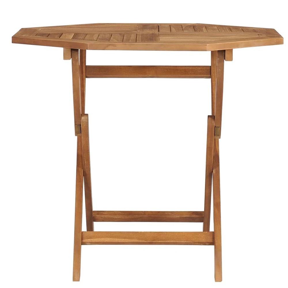 Folding Garden Table vidaXL 85x85x76 cm Solid Teak Wood by vidaXL