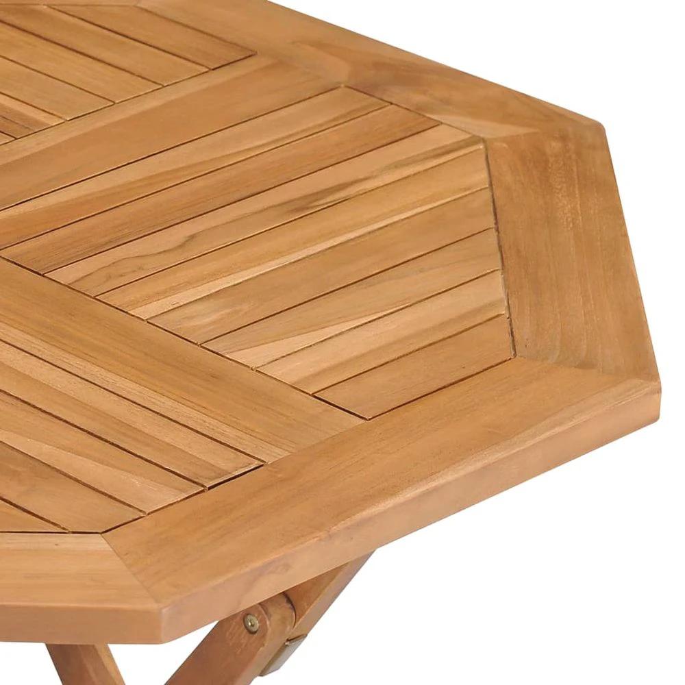 Folding Garden Table vidaXL 85x85x76 cm Solid Teak Wood by vidaXL