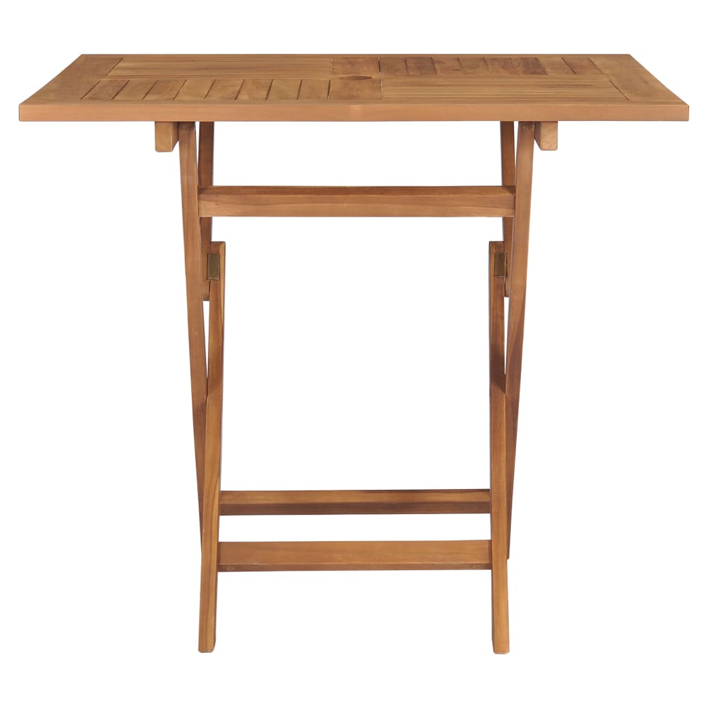 Folding Garden Table vidaXL 85x85x76 cm Solid Teak Wood by vidaXL
