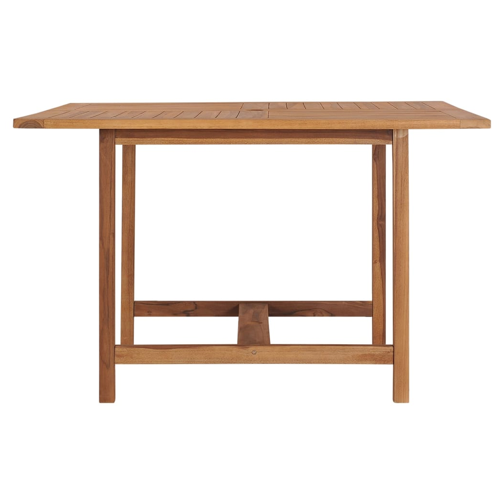 vidaXL Garden Dining Table vidaXL 110x110x75 cm Solid Wood Teak - Uncategorized Garden Table