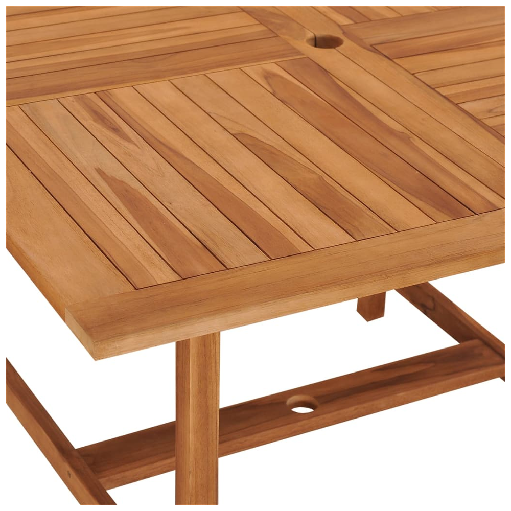 vidaXL Garden Dining Table vidaXL 110x110x75 cm Solid Wood Teak - Uncategorized Garden Table