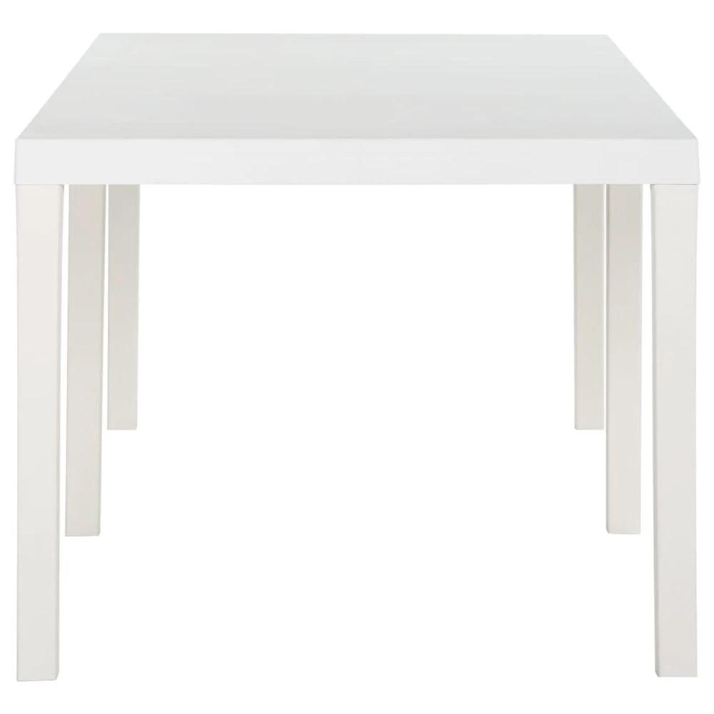 Garden Table 220x90x72 cm vidaXL PP White by vidaXL