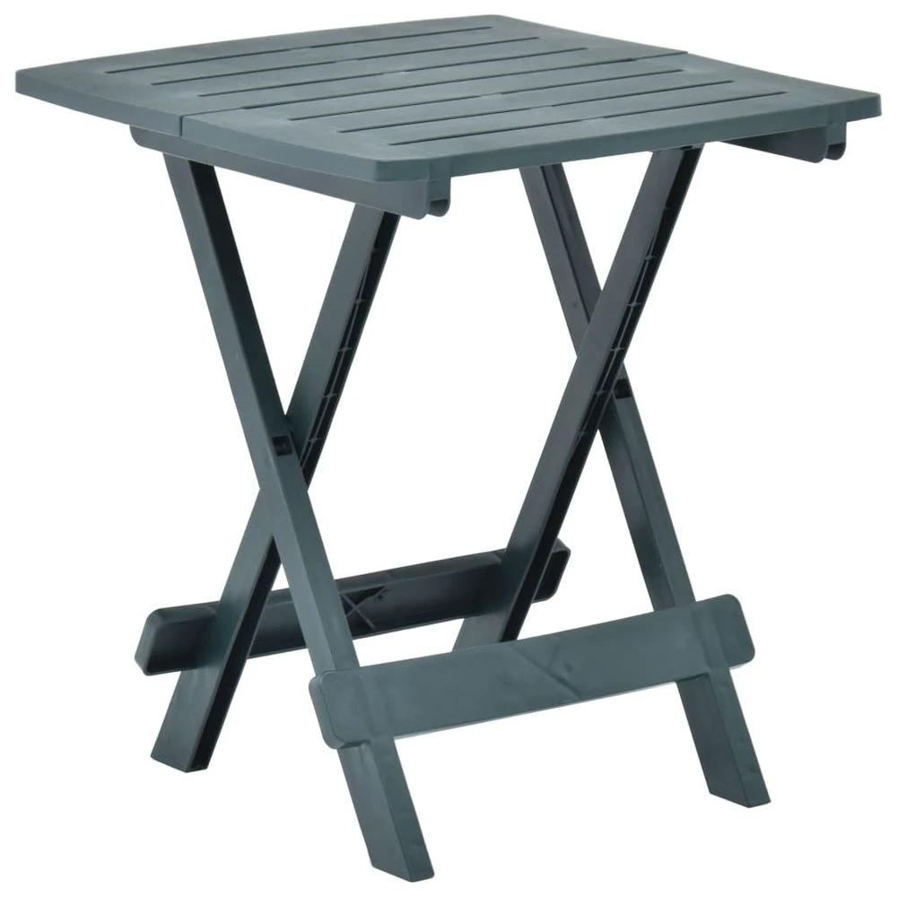Folding Garden Table vidaXL White 45x43x50 cm Plastic by vidaXL