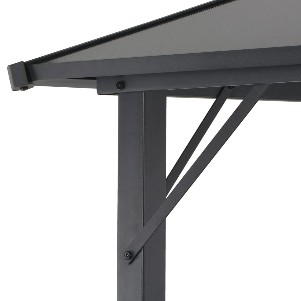 vidaXL Gazebo with Roof Aluminium 3x3 m Black by vidaXL