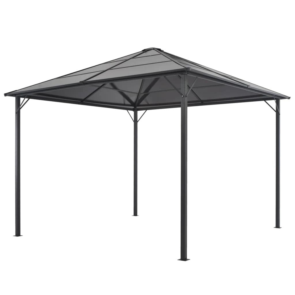 vidaXL Gazebo with Roof Aluminium 3x3 m Black by vidaXL
