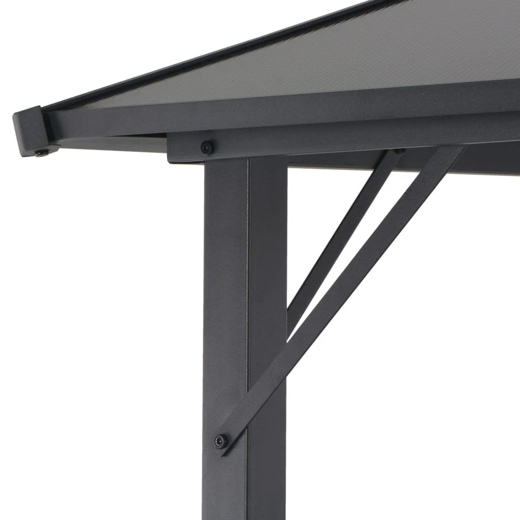 vidaXL Gazebo with Roof Aluminium 3x3 m Black by vidaXL