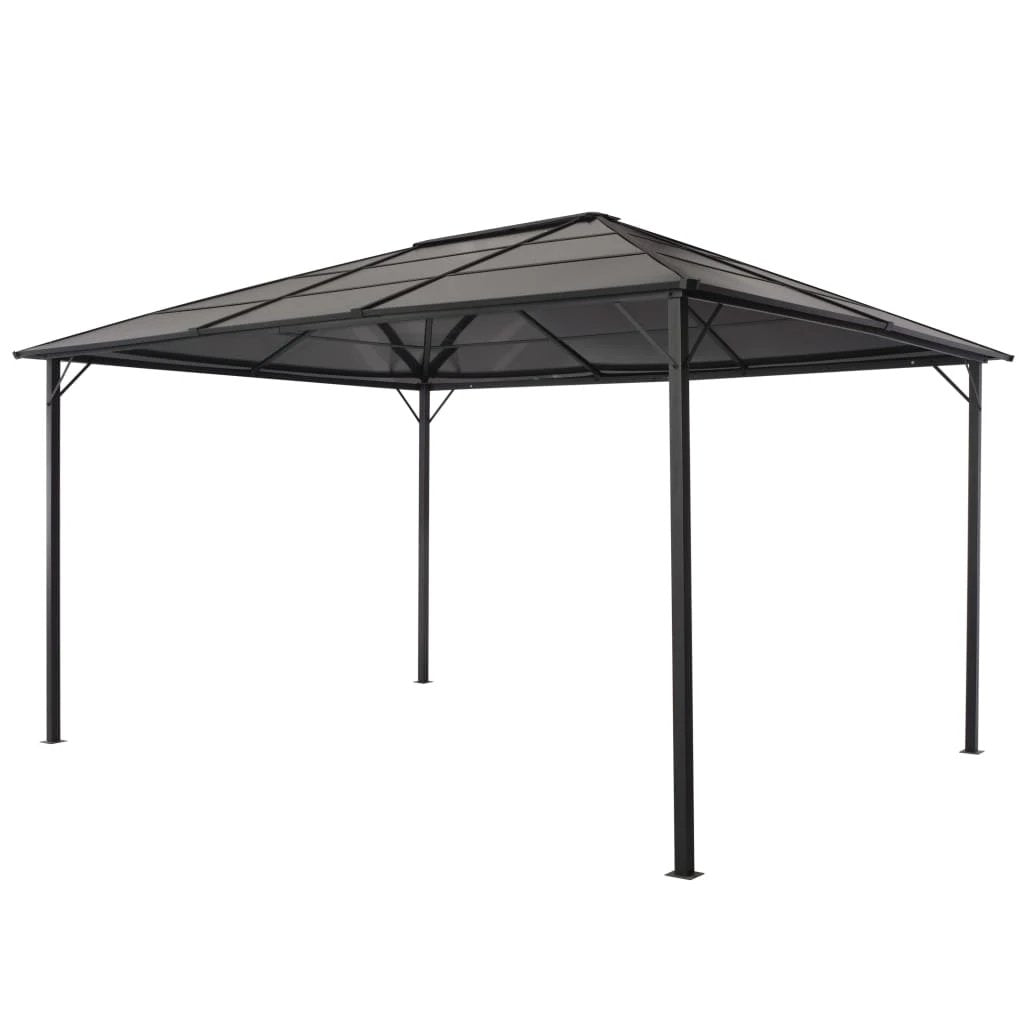 vidaXL Gazebo with Roof Aluminium 3x3 m Black by vidaXL