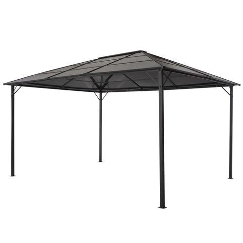 vidaXL Gazebo with Roof Aluminium 3x3 m Black by vidaXL