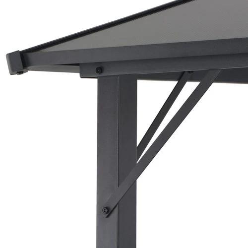 vidaXL Gazebo with Roof Aluminium 3x3 m Black by vidaXL