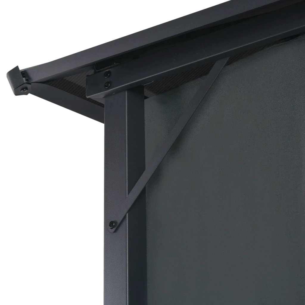 vidaXL Gazebo with Curtain Aluminium 3x3 m Black - Gazebos