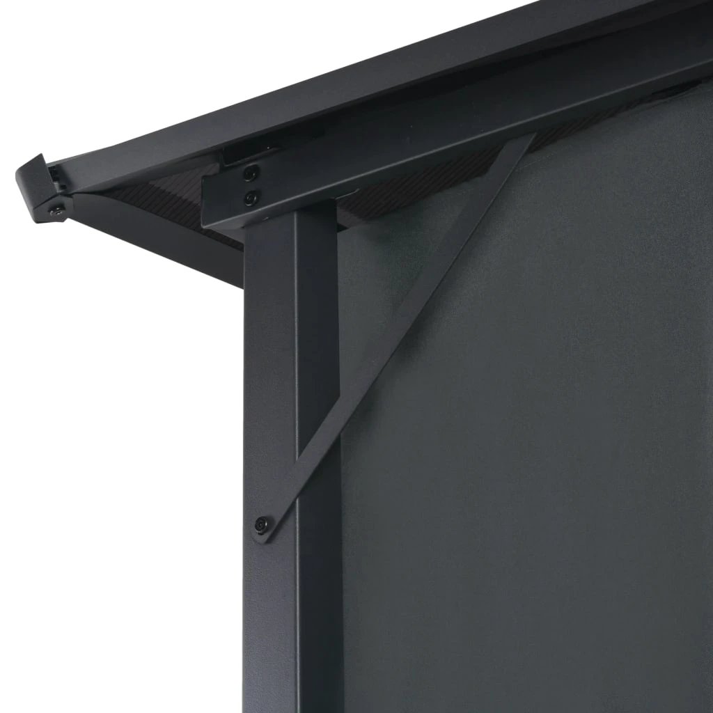 vidaXL Gazebo with Curtain Aluminium 3x3 m Black by vidaXL