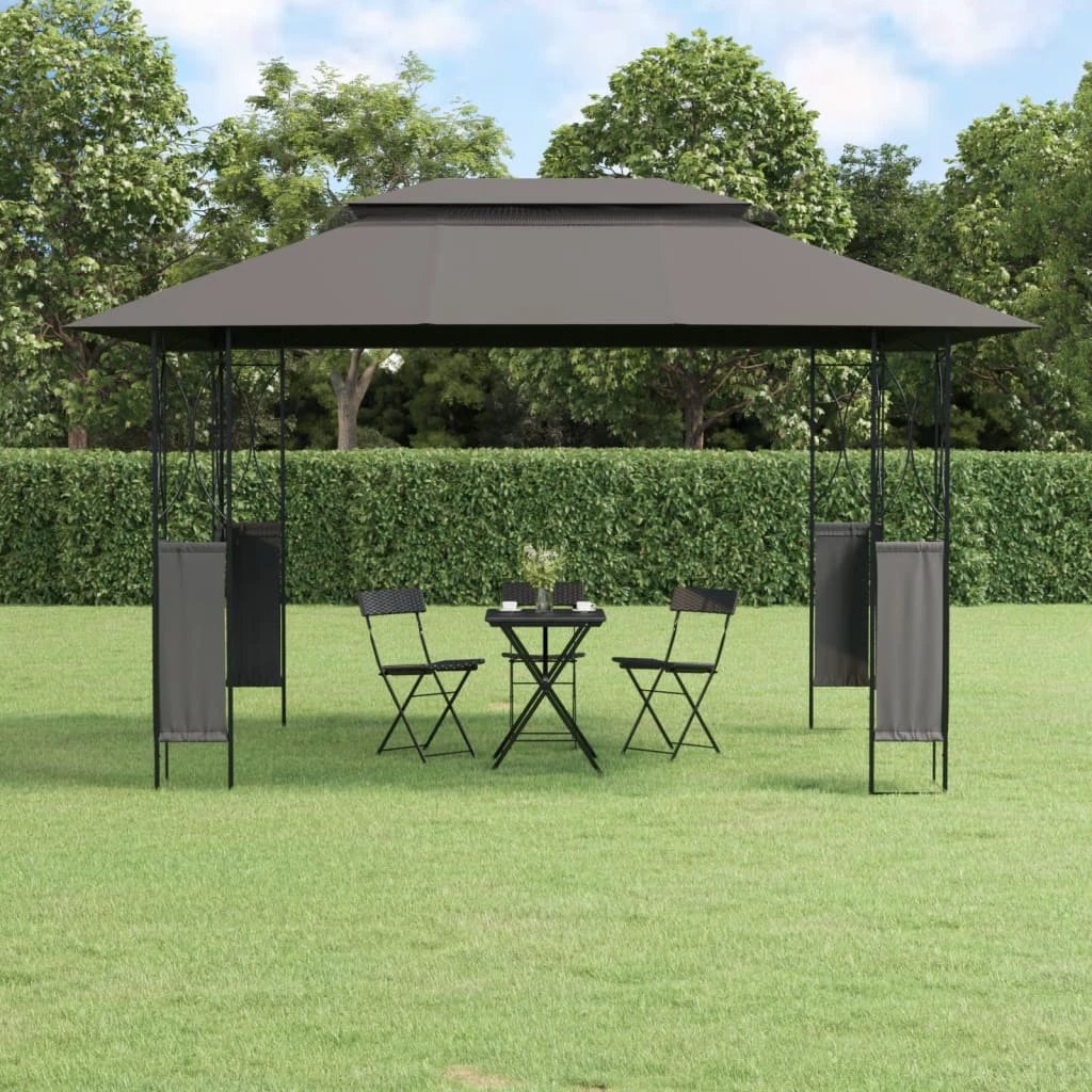 vidaXL Gazebo with Roof Anthracite 300x300x270 cm Steel by vidaXL