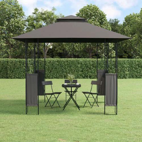 vidaXL Gazebo with Roof Anthracite 300x300x270 cm Steel by vidaXL