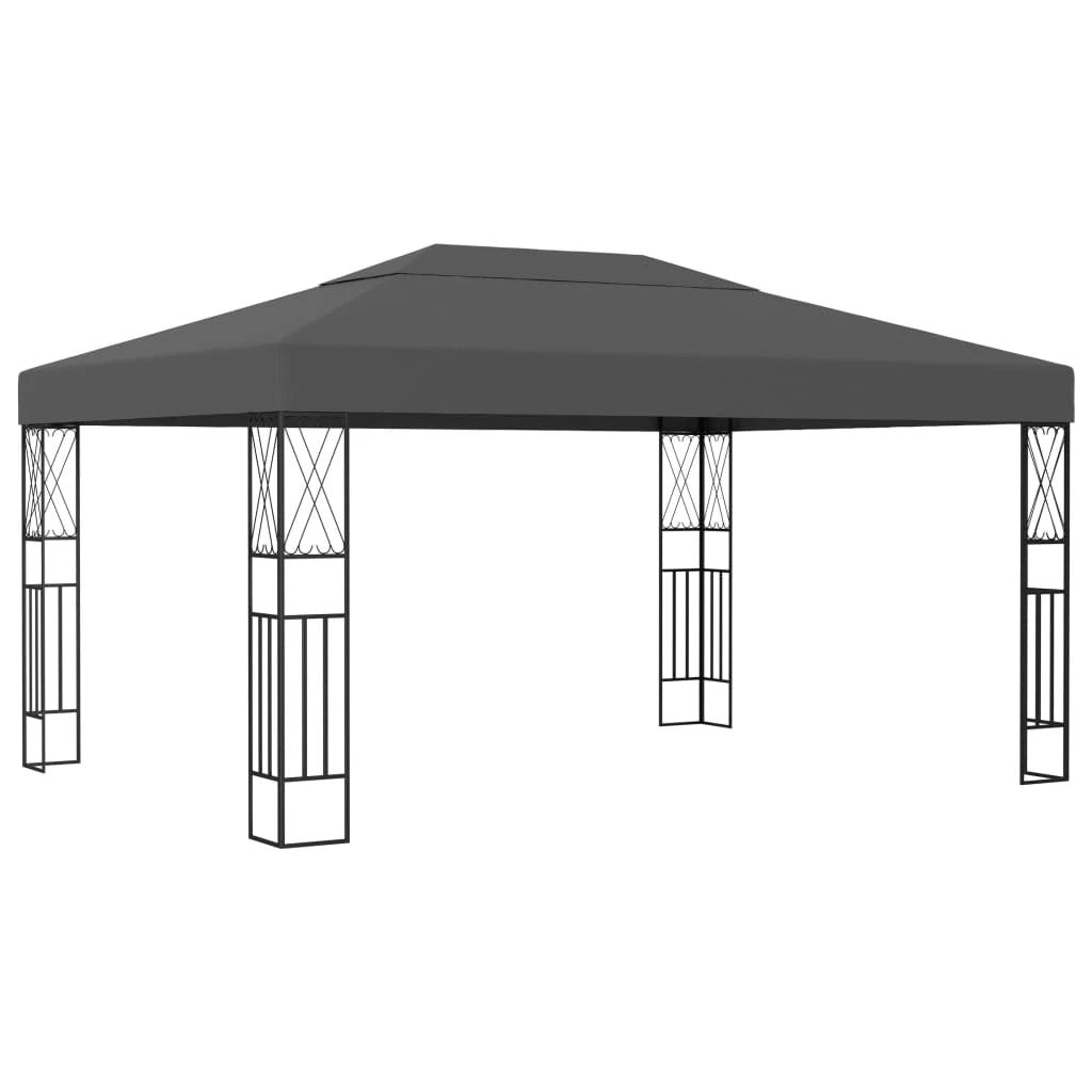 vidaXL Gazebo 3x3 m Cream Fabric - Gazebos