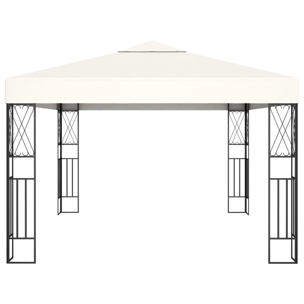 vidaXL Gazebo 3x3 m Cream Fabric - Gazebos