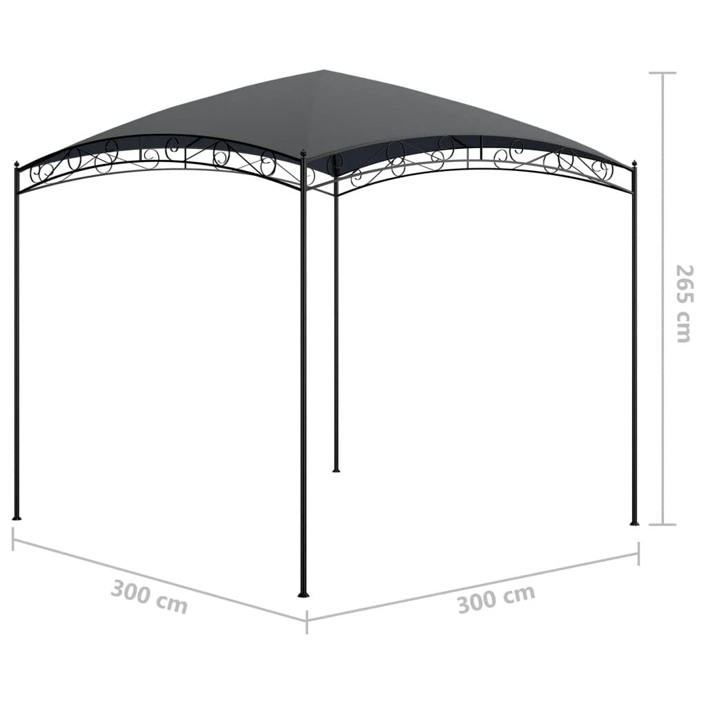 vidaXL Gazebo 3x3x2.65 m Cream 180 g/m² by vidaXL
