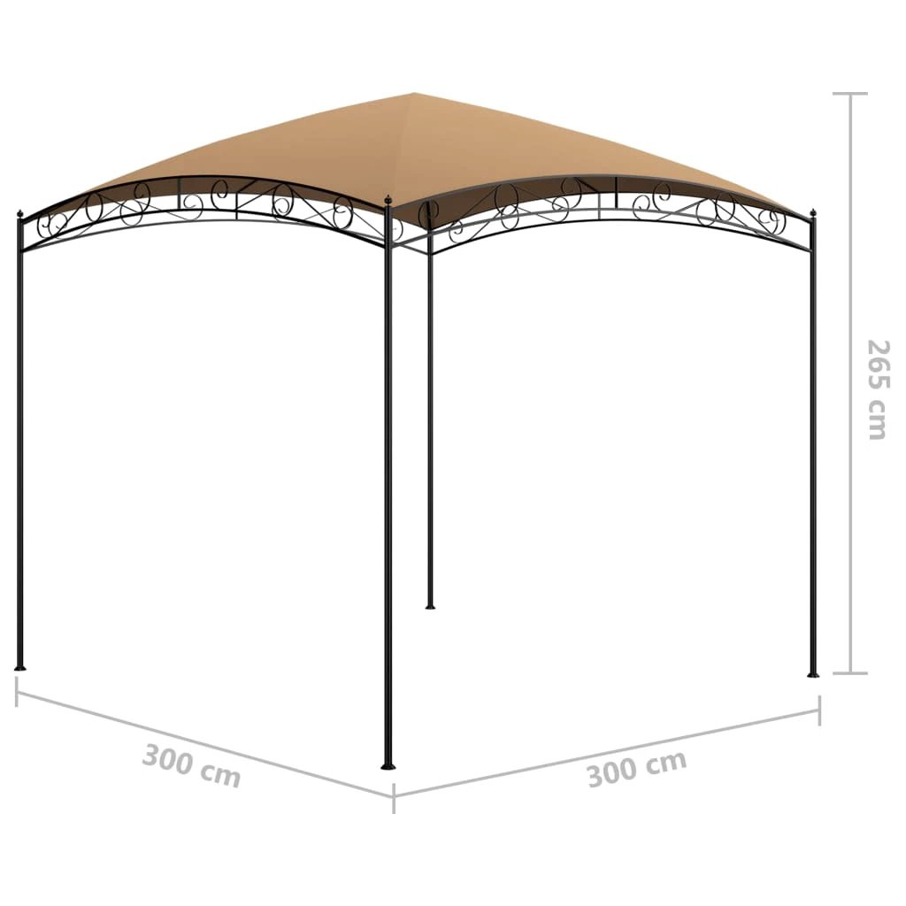 vidaXL Gazebo 3x3x2.65 m Cream 180 g/m² - Gazebos