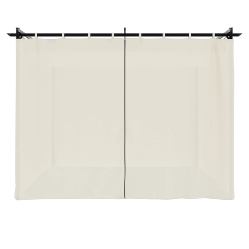vidaXL Gazebo with Curtains Cream 3x3 m Steel by vidaXL