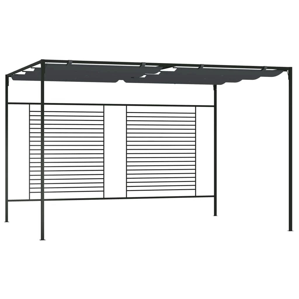 vidaXL Gazebo with Retractable Roof 3x4x2.3 m Cream 180 g/m² - Gazebos