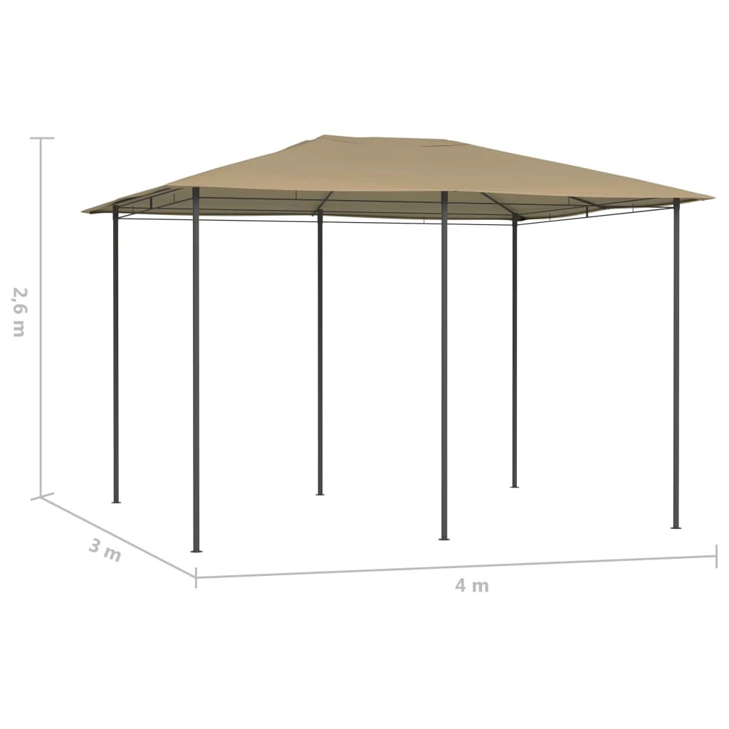 vidaXL vidaXL Gazebo 3x3x2.6 m Anthracite 160 g/m² - Gazebos