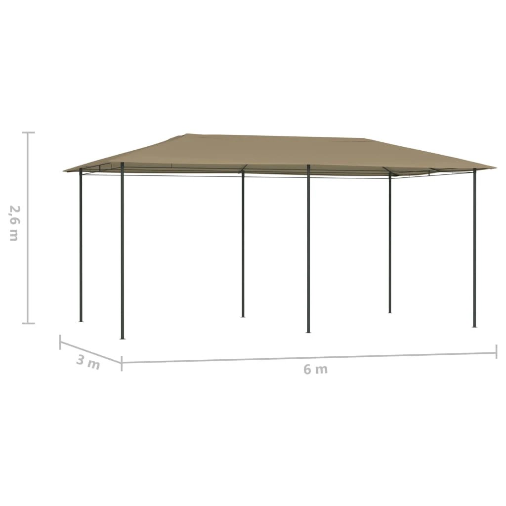 vidaXL vidaXL Gazebo 3x3x2.6 m Anthracite 160 g/m² - Gazebos