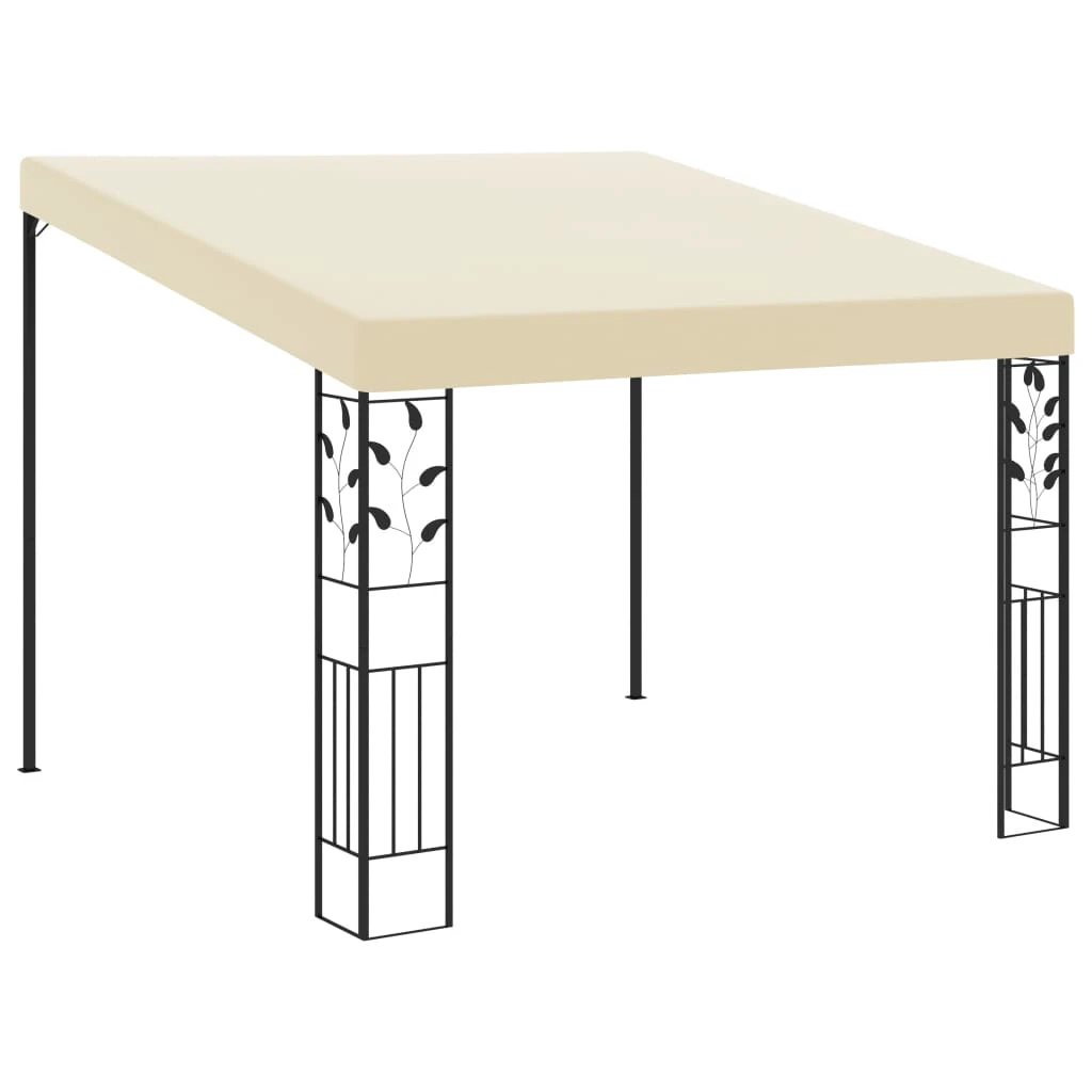 vidaXL vidaXL Wall-mounted Gazebo 3x3x2.5 m Cream - Gazebos