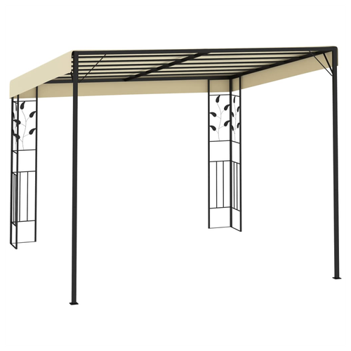 vidaXL vidaXL Wall-mounted Gazebo 3x3x2.5 m Cream - Gazebos