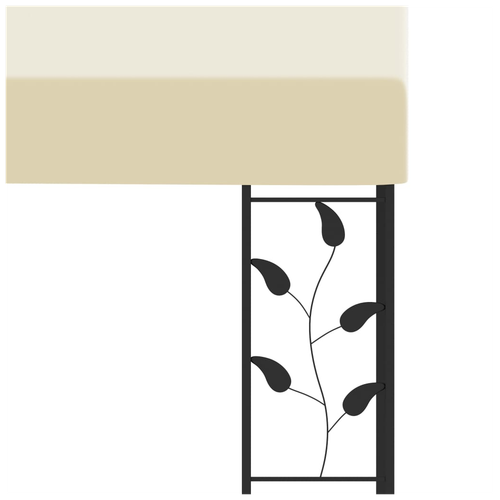 vidaXL vidaXL Wall-mounted Gazebo 3x3x2.5 m Cream - Gazebos