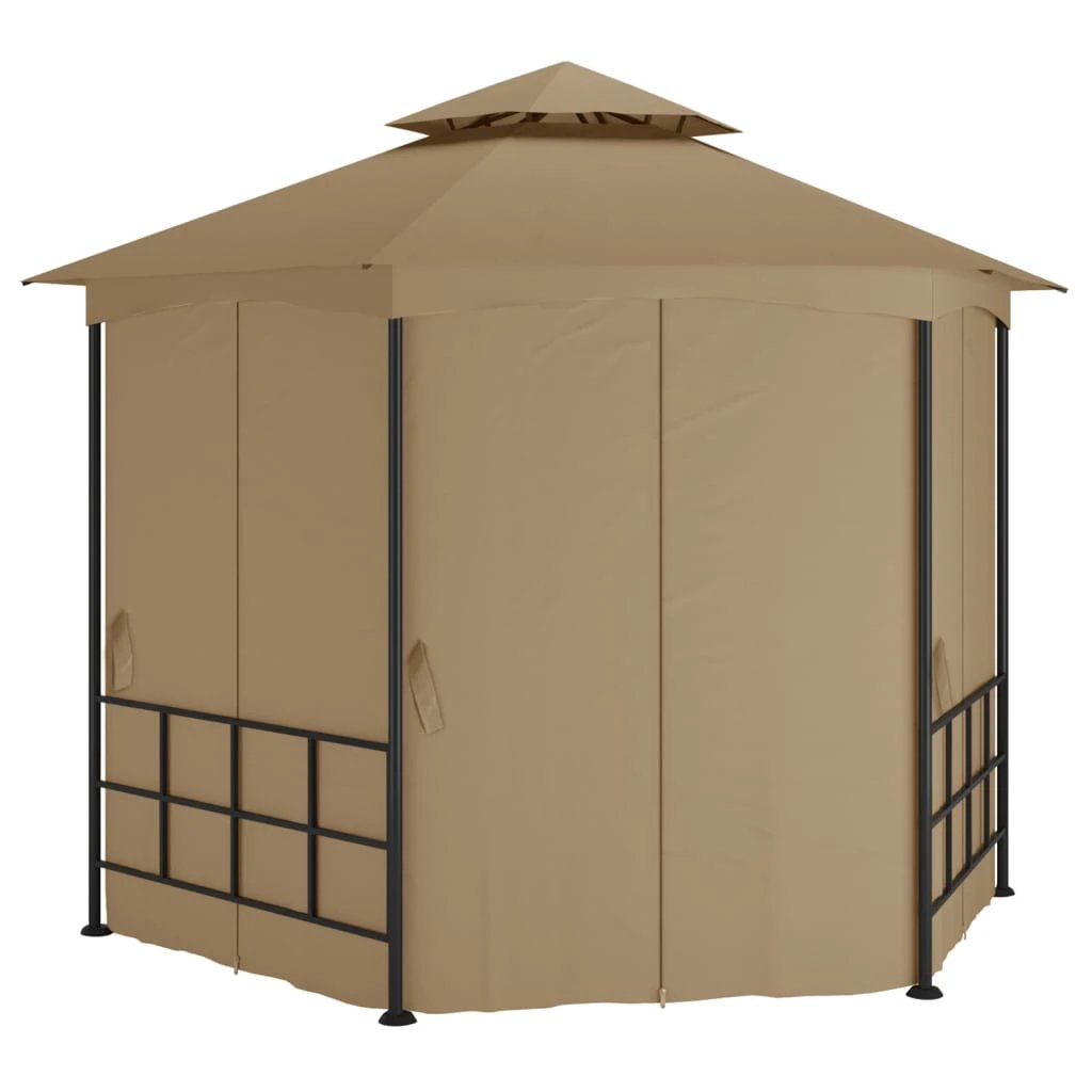 vidaXL Gazebo with Sidewalls 3.1x2.7 m Cream - Gazebos
