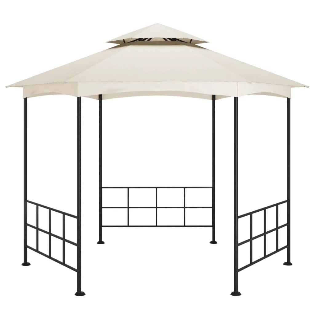 vidaXL Gazebo with Sidewalls 3.1x2.7 m Cream - Gazebos