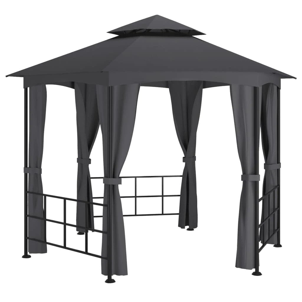 vidaXL Gazebo with Sidewalls 3.1x2.7 m Cream - Gazebos