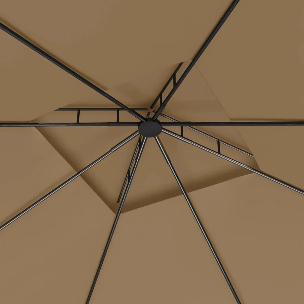 vidaXL Gazebo 3x3x2.7 m Cream 160 g/m² - Gazebos