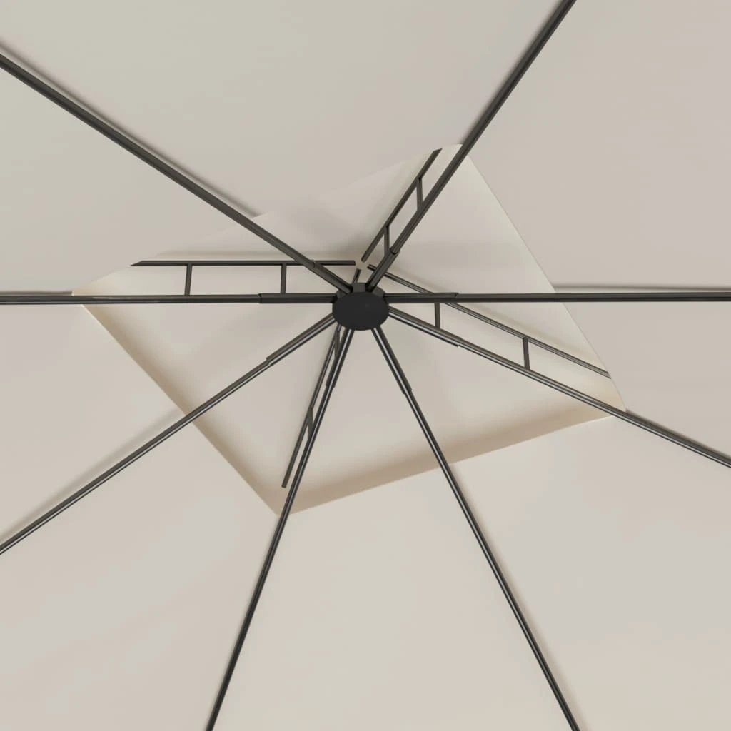 vidaXL Gazebo 3x3x2.7 m Cream 160 g/m² by vidaXL