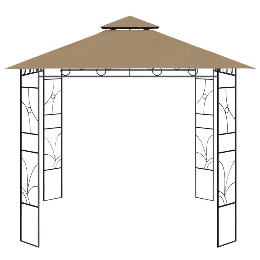vidaXL Gazebo 3x3x2.7 m Cream 160 g/m² - Gazebos