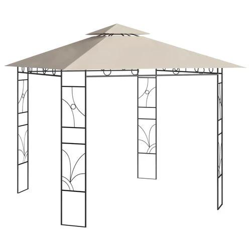 vidaXL Gazebo 3x3x2.7 m Cream 160 g/m² by vidaXL
