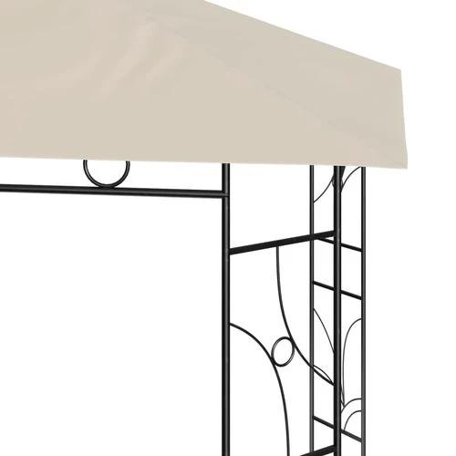 vidaXL Gazebo 3x3x2.7 m Cream 160 g/m² by vidaXL
