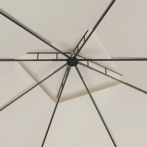vidaXL Gazebo 3x3x2.7 m Cream 160 g/m² by vidaXL