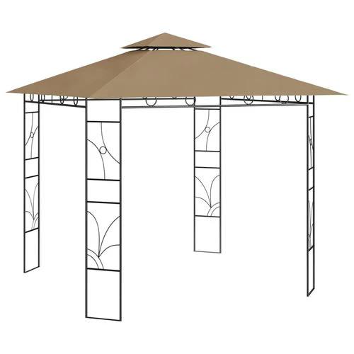vidaXL Gazebo 3x3x2.7 m Cream 160 g/m² by vidaXL