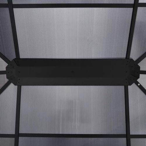 Gazebo with Curtains 400x300x265 cm Anthracite by vidaXL