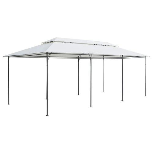 vidaXL Gazebo with Curtains 600x298x270 cm White 180g/m² by vidaXL