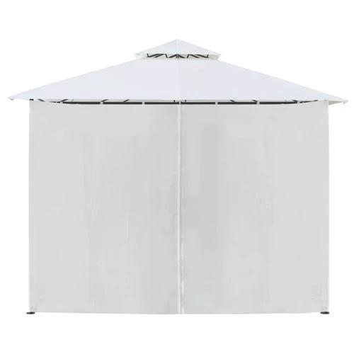 vidaXL Gazebo with Curtains 600x298x270 cm White 180g/m² by vidaXL