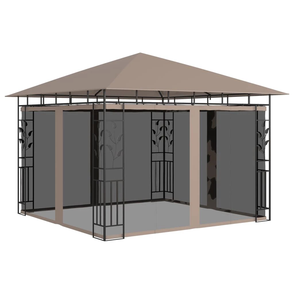 vidaXL Gazebo with Mosquito Net 3x3x2.73 m Cream 180 g/m² by vidaXL